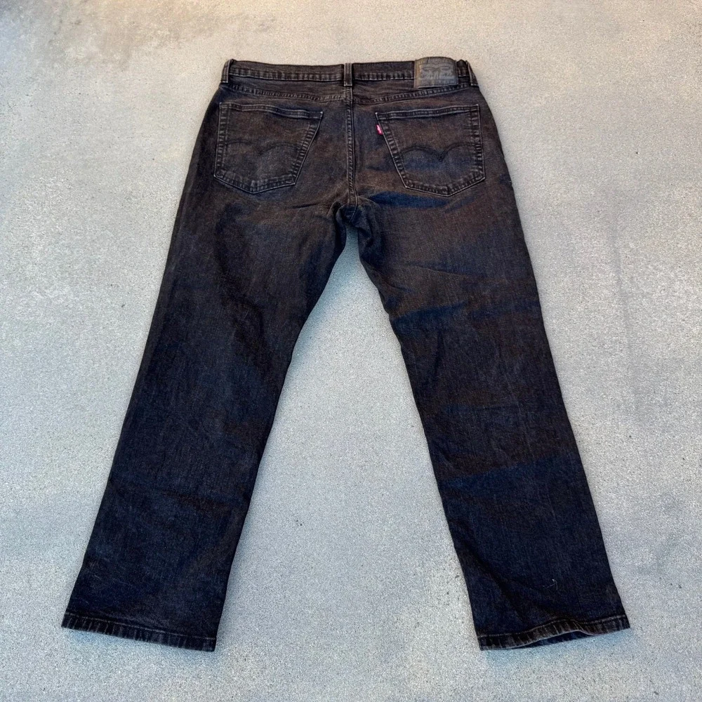 Levi's 541 Athletic Taper Jeans Mens 36x30 Washed Black Denim Pants